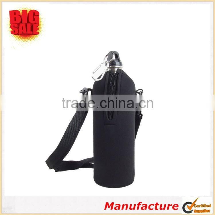 750ml Neoprene Insulated Sport Outdoor Water Bottle Cooler Soft/Waterproof/Light/Comfortable Bottle Cooler Shoulder Strap