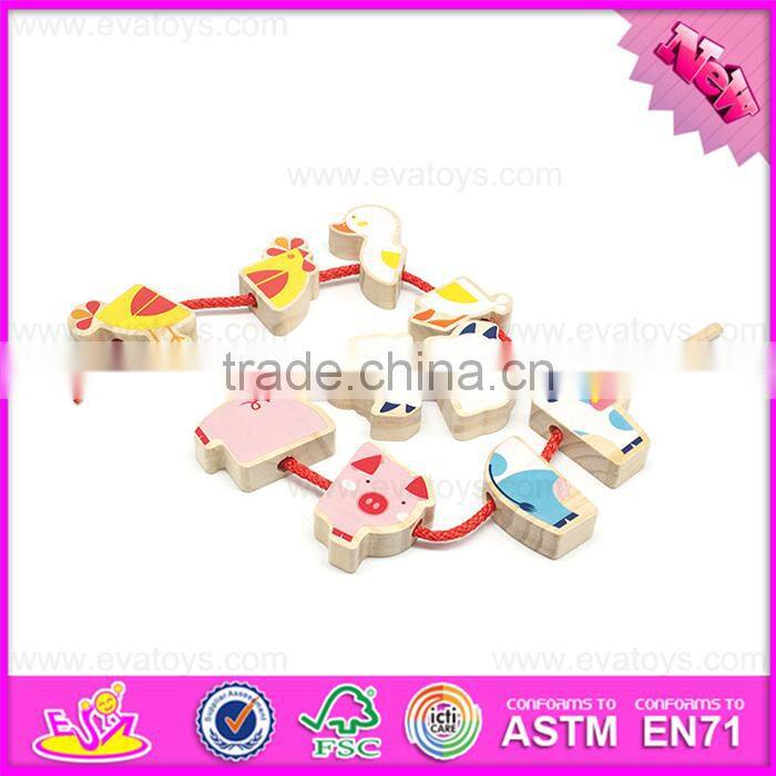 2016 new design wooden animal toy,hot sale wooden animal toy W11E057