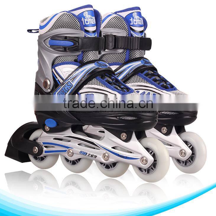 2017 new style high quality PVC wheels adjustable ABEC-7 bearing rollater skes,flashing inline skate