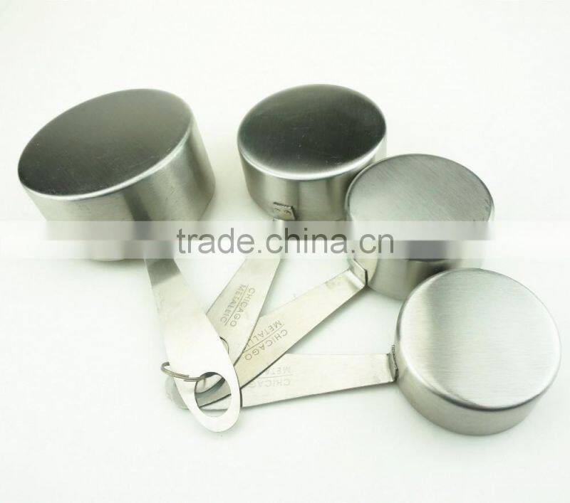 42136 4pcs Stainless Steel Nesting Measuring Cups and Spoons Set
