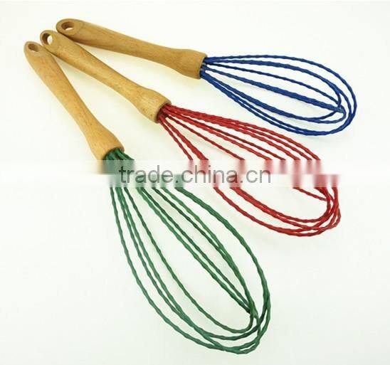 13008 Stainless Steel and Silicone Wired Whisks for BlendingBeating and Baking