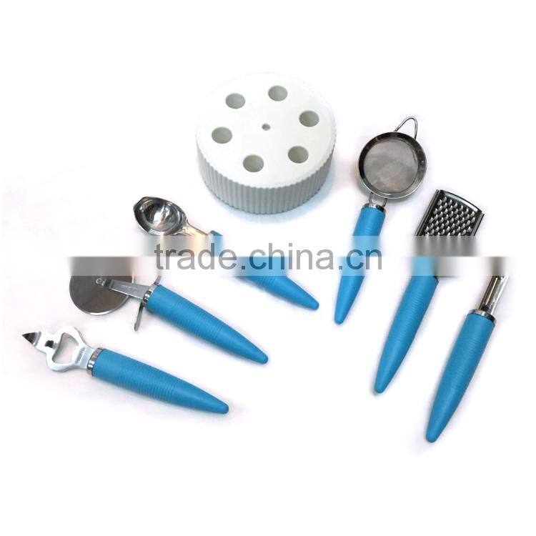 6pcs kitchenware tools with rotating holder