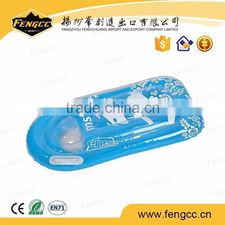 Factory Wholesale colorful Water Sports floated printing swimming pool air mattress