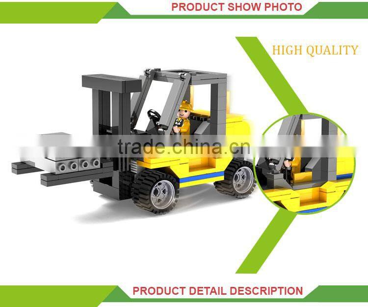 Intelligence diy connecting blocks mini plastic truck toy
