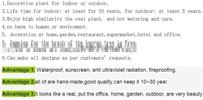 2015 Wholesale Decorative artificial flower tree fake wedding blossom tree flower trees and plants sale