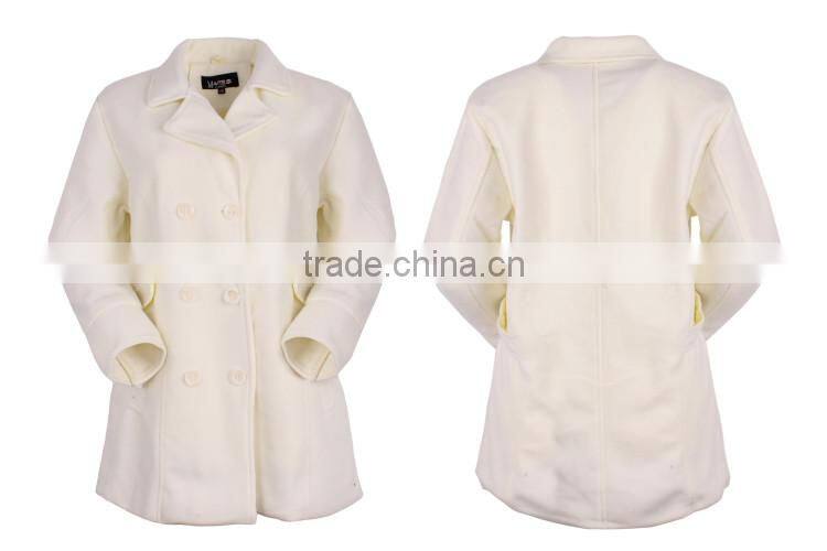 100%Polyester Women's Woolen Cloth Jacket&Coat Women's Coats Long Woolen Coat Slim Straight Thick Warm Woolen Jacket DD-YF-1709