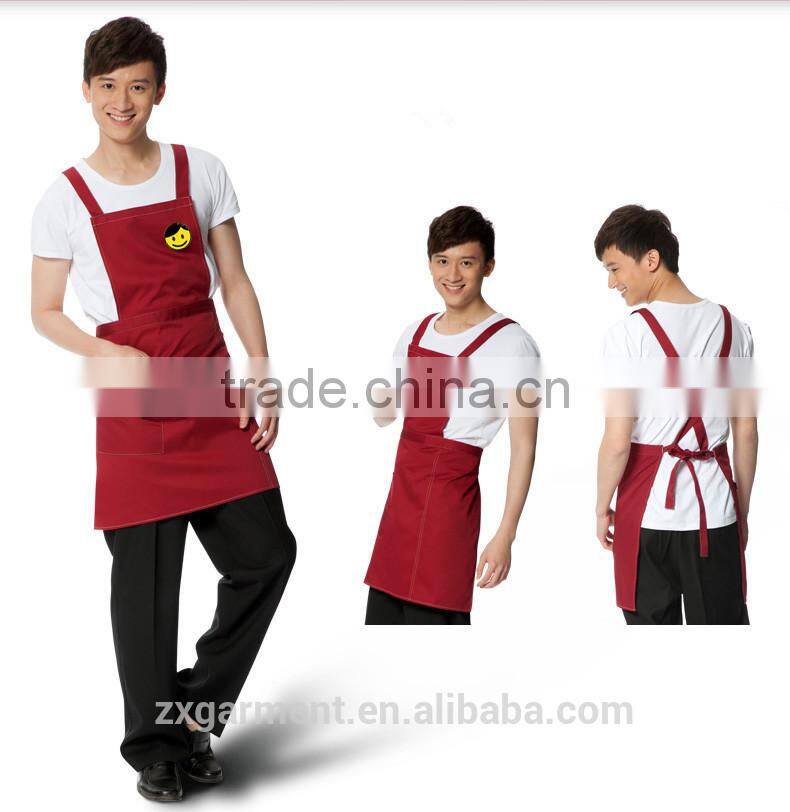 2017 ZX Promotional Uniform Fast Food Supermarket Uniforms Design