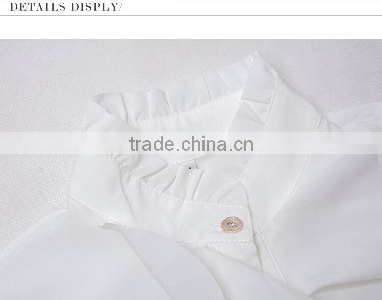 custom fashion cotton sarees lady blouses designs for hotel/bank women