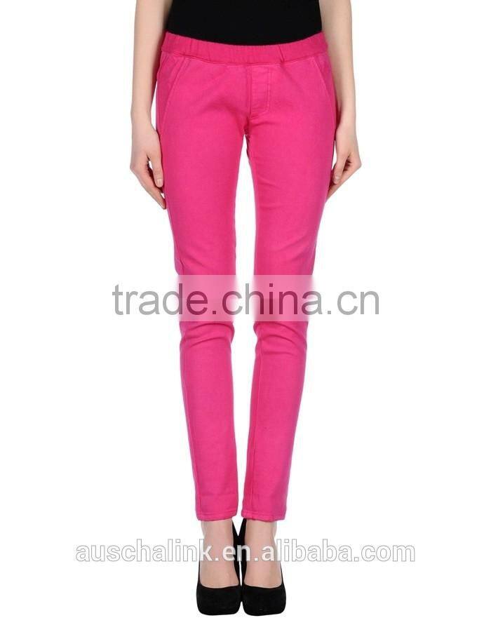 2016 personalized outdoor lady denim trousers low price