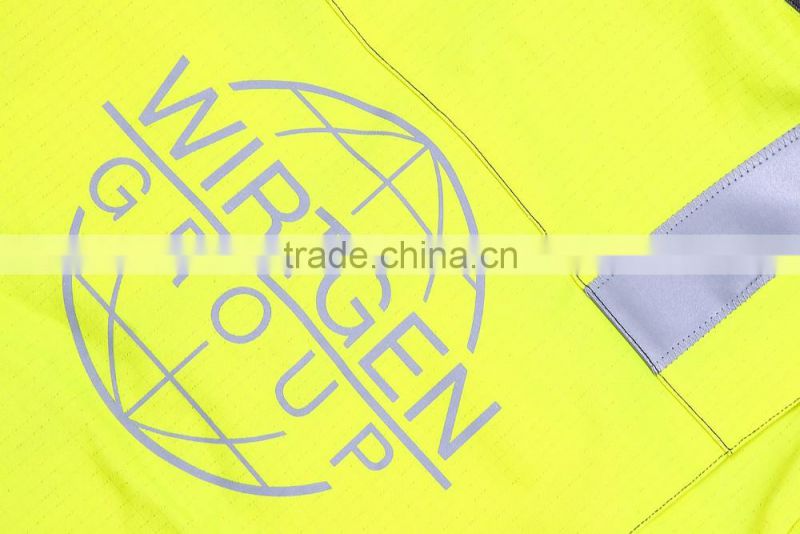 2016 customers design 3M Flame retardant high quality mebs reflective jacket