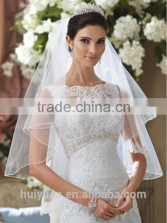 bridal lace sleeveless boat neckline wedding dress princess