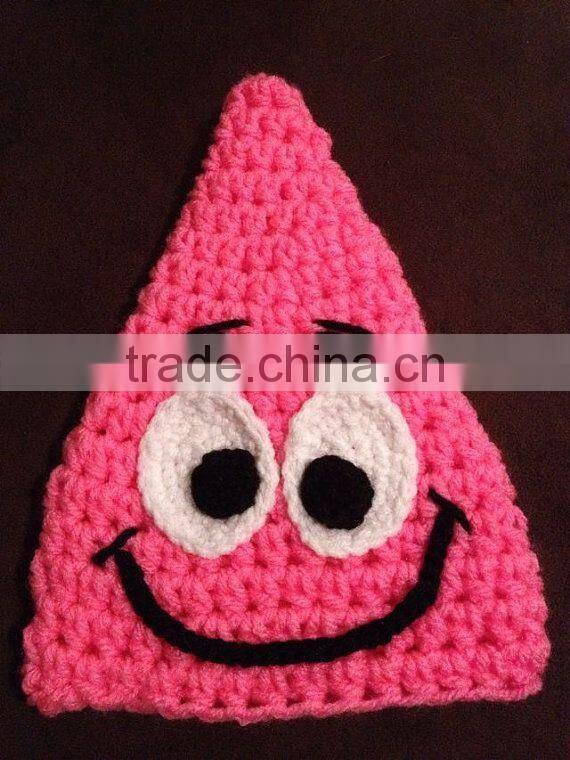 Patrick Star Crochet Hat (Baby - Adult sizes)