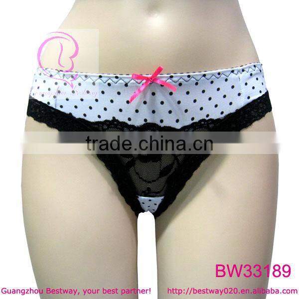 Sex picture of sex polka dot lace bikini underwear for young girls ladies women