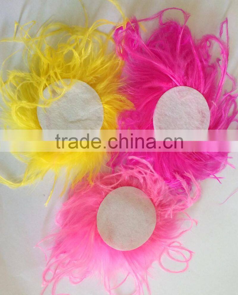 China wholesale multicolor hair accessories or clothes decotation curly ostrich feather