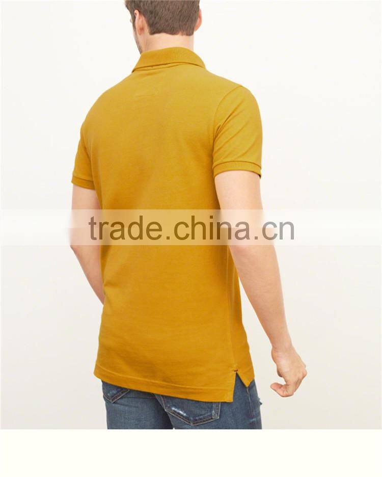 Wholesale low price custom two color polo shirt golf polo