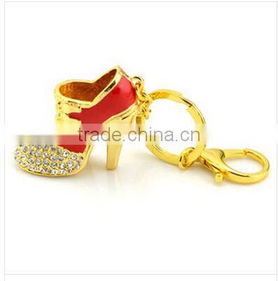 Fashion promotional metal mobile phone key chain for girls
