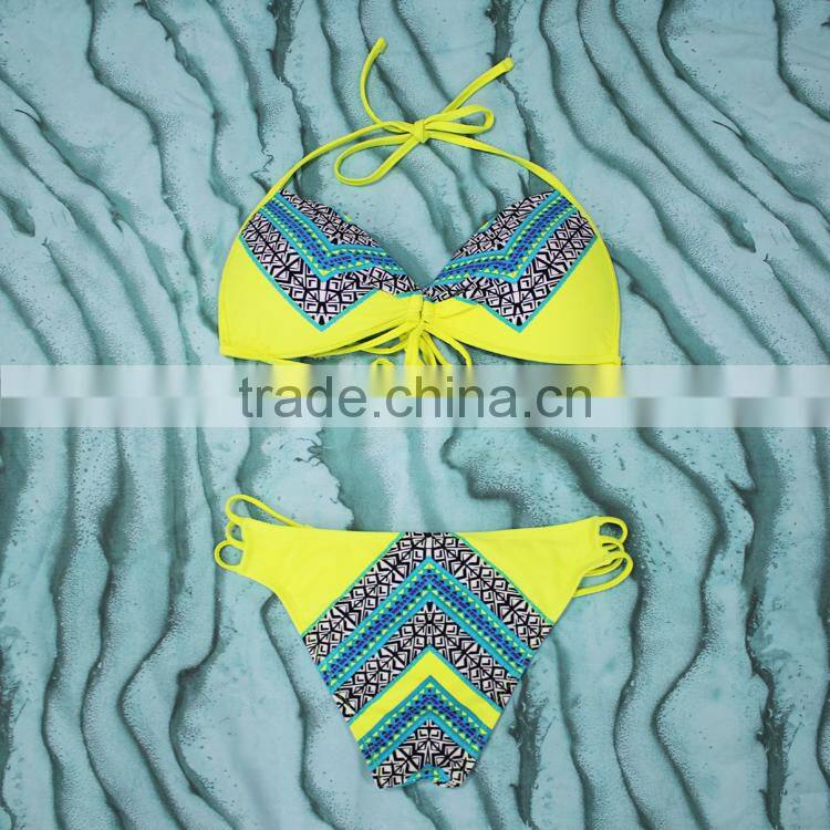 Triangle Cups Bikinis Hot Sex Swim Suits Ladies Swimwear 2017