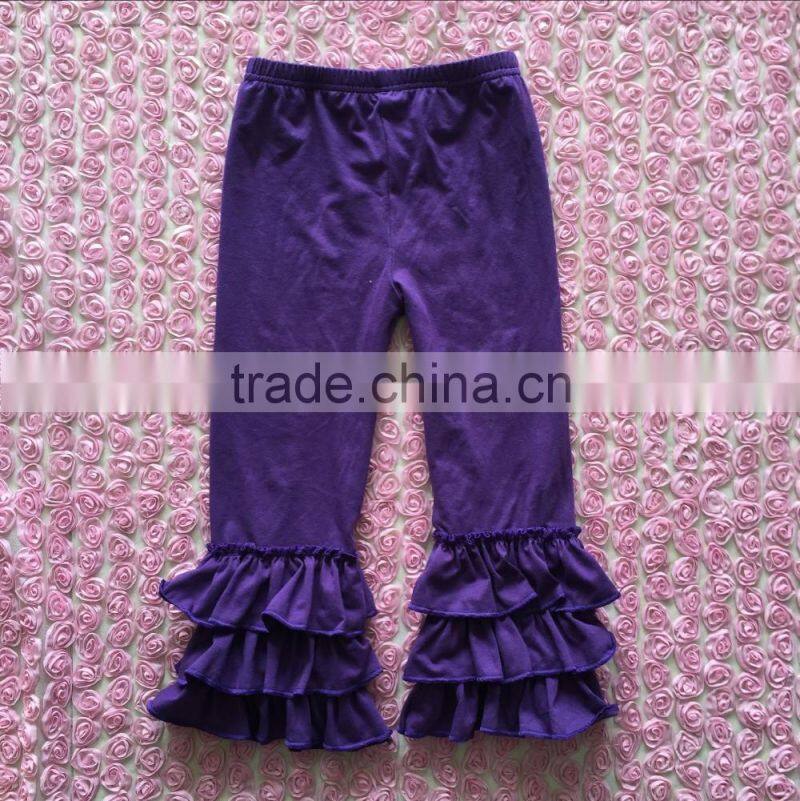 Persnickety Spring Cotton Girls Ruffle Pants Wholesale Baby Triple Ruffles Baby Pants