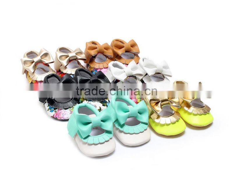 Toddler Infant Newborn Baby Moccasin Shoes Leather Shoes Best Quality