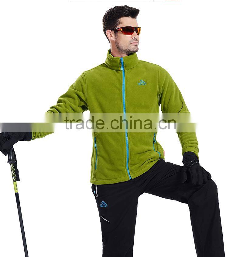 wholesale clothing manufacturers custom men's warm outdoor fleece jacket