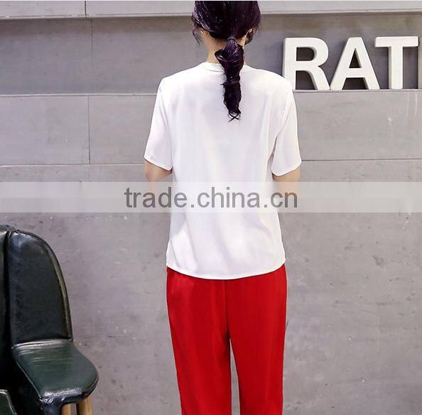 2016 new fanshion custom casual women modal half t-shirt