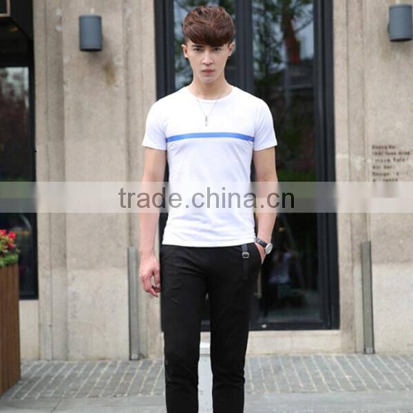 wholesale custom printed fashion T shirts for men korean men shirts with high quality OEM brand from Guangzhou manufacturer