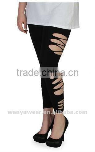 plus size seamless lazer cut leggings