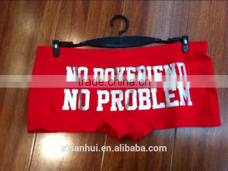 2015 Stylish fancy design hot sale young girl's seamless boxer sexy panty underwear