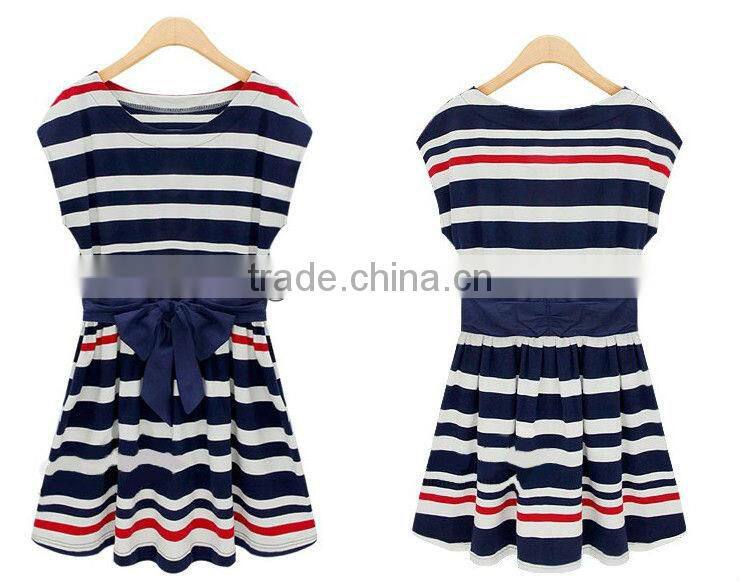Latest Elegant Casual Cotton Striped stylish African Dresses