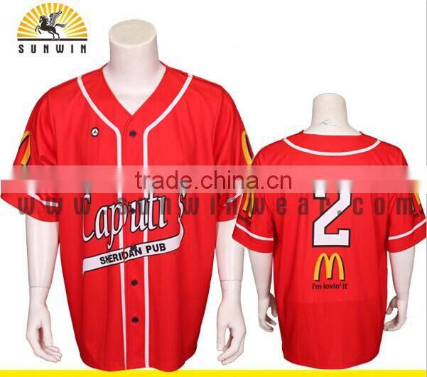 100% polyester baseball jersey fashion baseball jersey american baseball jersey
