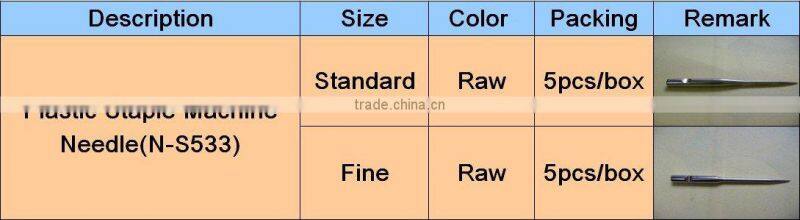 Staple attacher needles