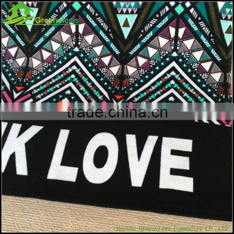 China manufacturer cotton printed beach towel beach towel boho