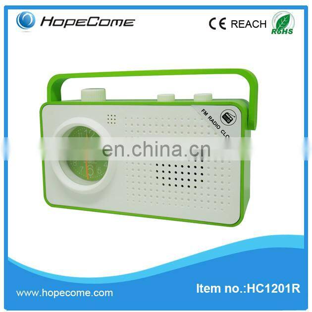 Origin design plastic musical alarm clocks for kids