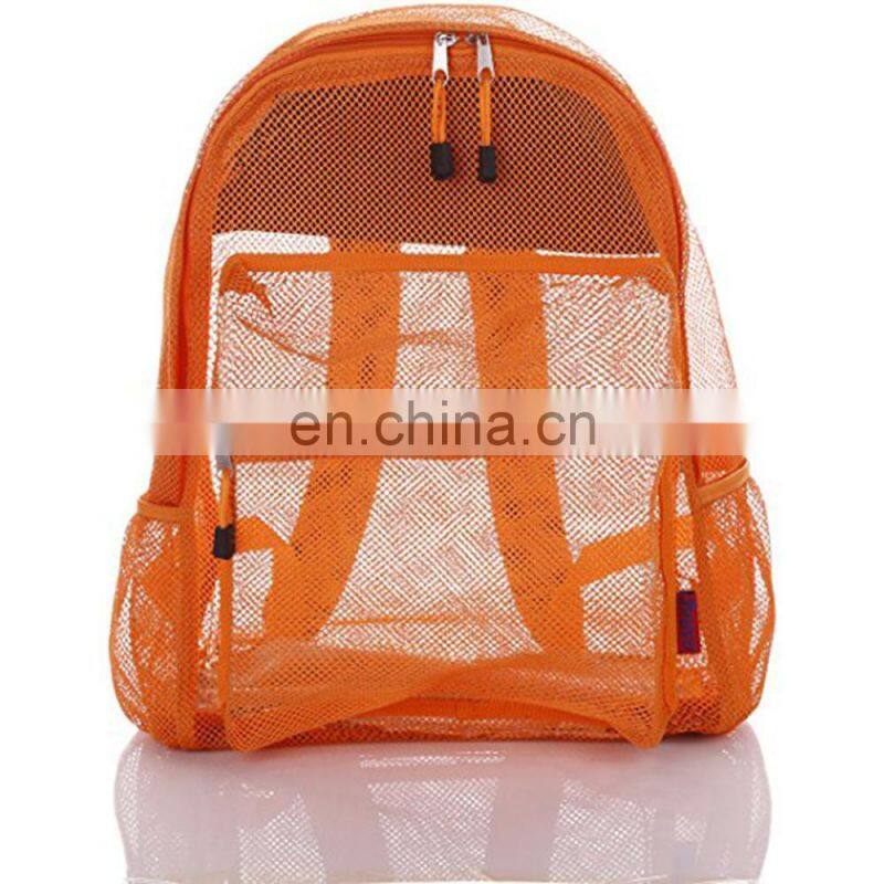 Large Clear Custom Mesh Backpack For Kids Men Women