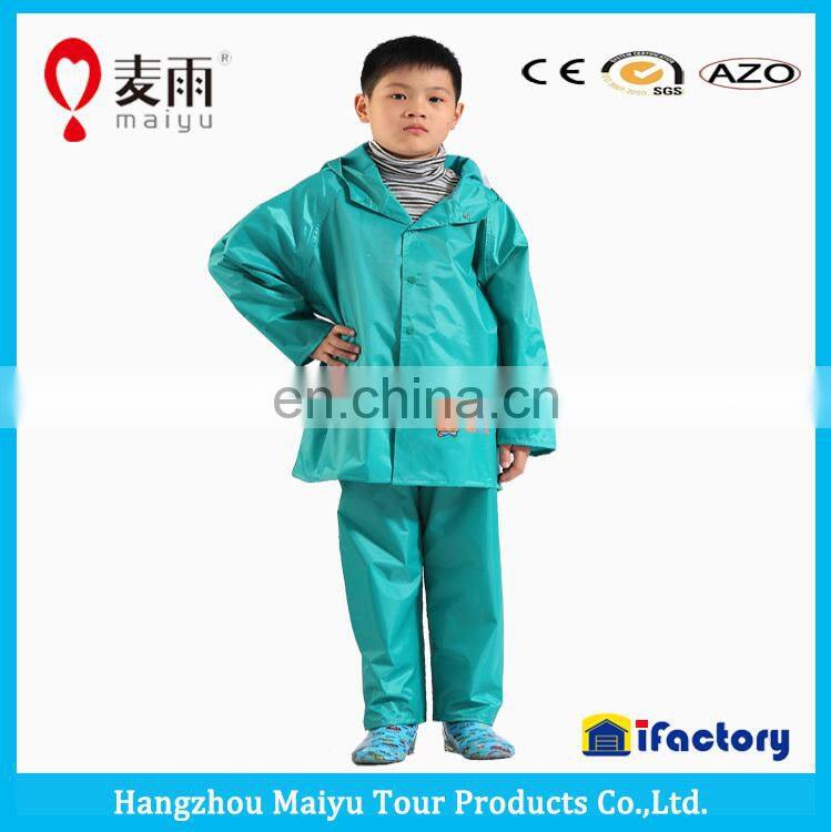 Maiyu waterproof durable rain ponchos children