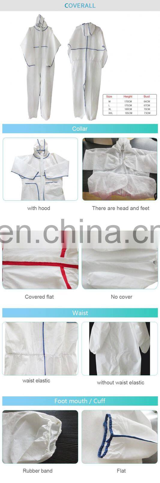 Disposable cleanroom coverall in unisex