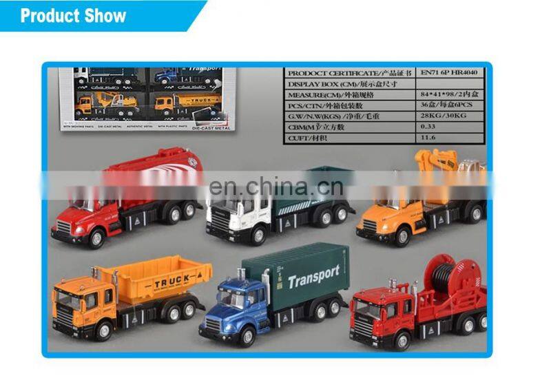 Wholesale resin die cast truck metal models set