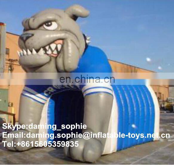 inflatable lion sports tunnel for advertising