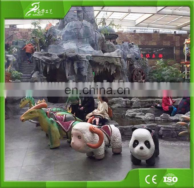 KAWAH 2016 Hot sale coin operated outdoor playground dinosaur riding toys