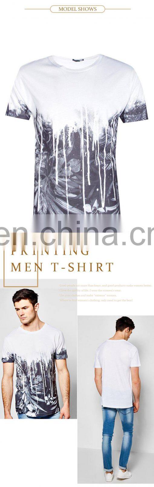 custom clothes summer man casual short digital printing t shirt