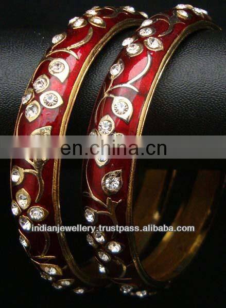 Meena enamel jewelry bangle manufacturer, meena enamel jewellery bangles exporter