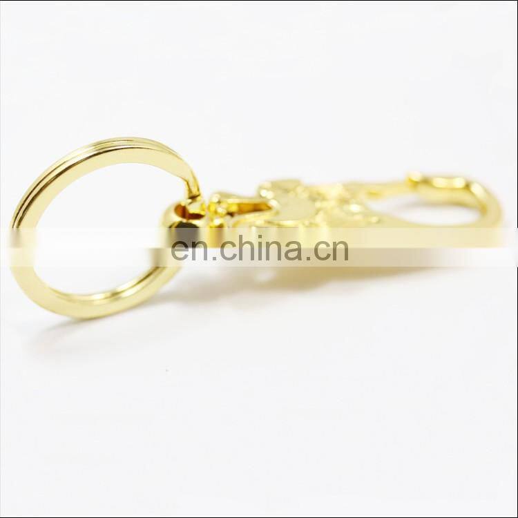 Custom metal keychains dragon head keyring golden keychain wholesale