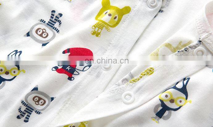 2018 Fashion Organic Baby Body Suit Children's Short Sleeve Toddlers Rompers