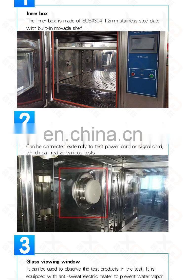 Testing Equipment Environmental Air cooled Cycle Thermal Shock Fast Impact Temperature Test Chamber