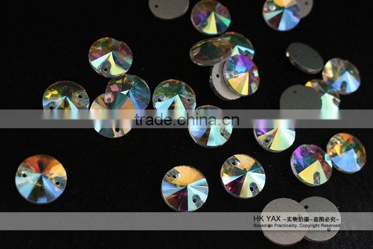 1218L YAX sew on crystal ab rhinestone,sew on rhinestone crystal ab,crystal ab rhinestone sew on