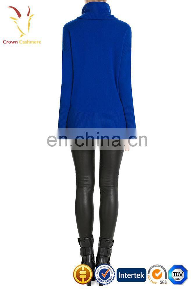 New Winter High Collar Ladies Sweaters Latest Design Warm Knitted Sweater