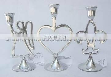 gold Christmas tree candle holder