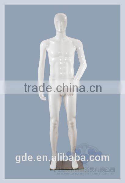 Fasion window display shiny full body male plastic mannequin