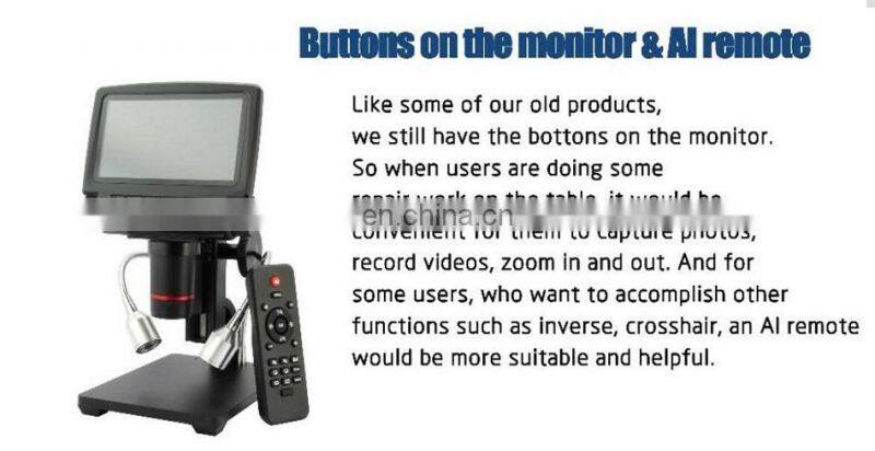 ADSM301 Andonstar 5 Inch Screen Digital Microscope USB Microscope for PCB Repair Tool