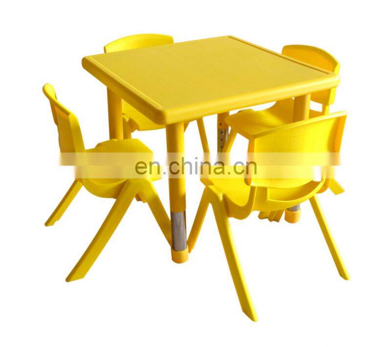 Professional Manufacturer Kindergarten Preschool Cheap Plastic Study Table Kids Furniture Table and Chiars Set